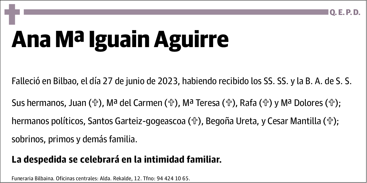 Ana María Iguain Aguirre