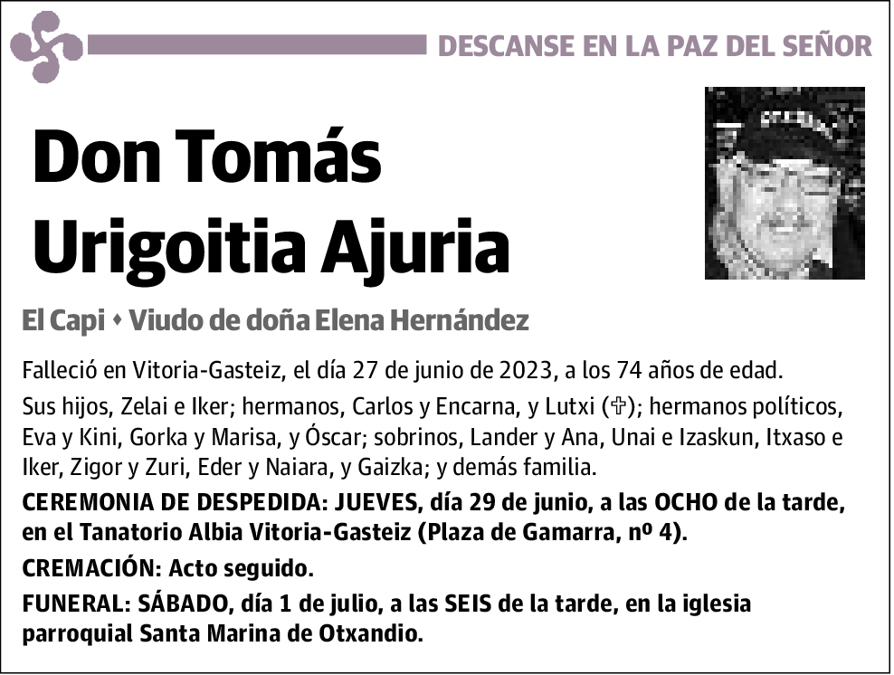 Tomás Urigoitia Ajuria