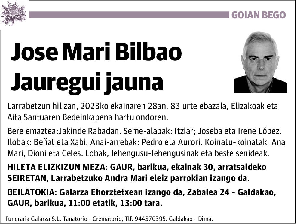 Jose Mari Bilbao Jauregui