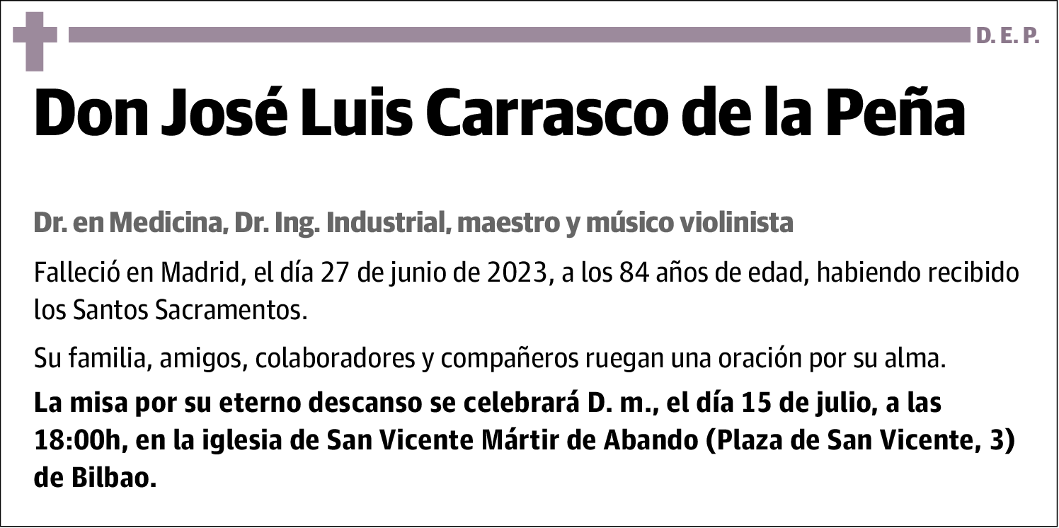 José Luis Carrasco de la Peña