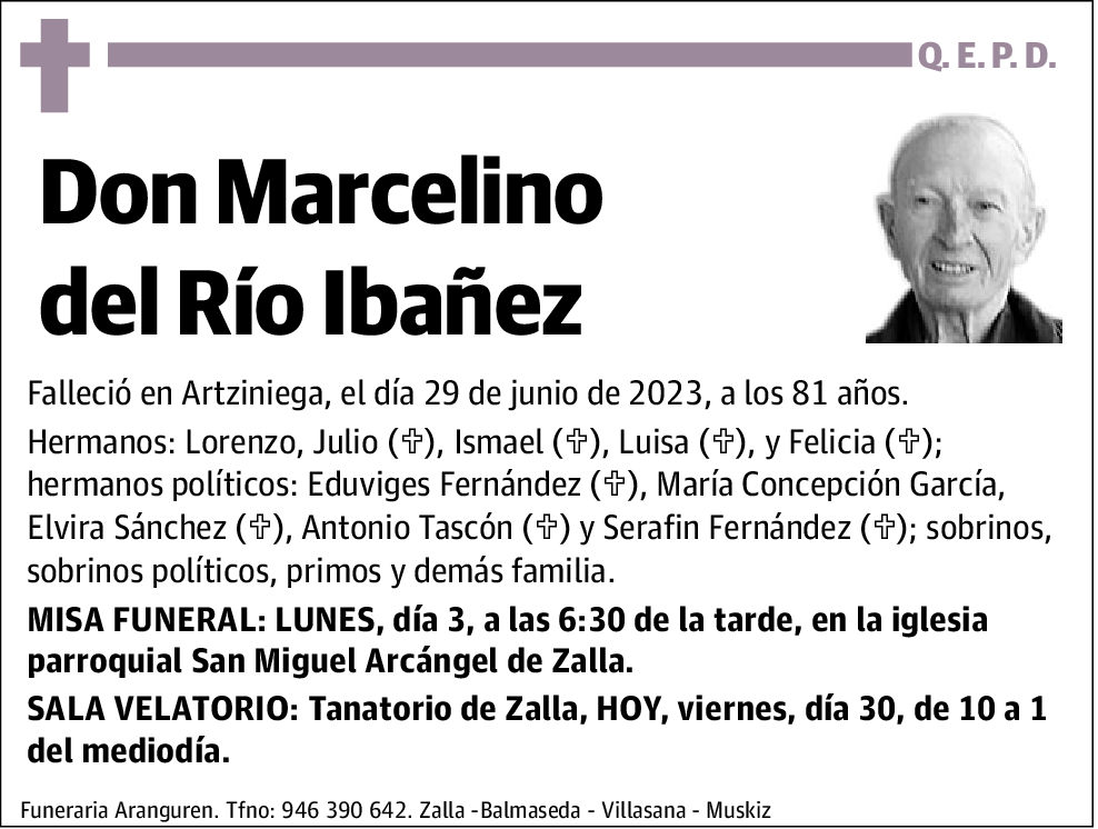 Marcelino Del Río Ibañez