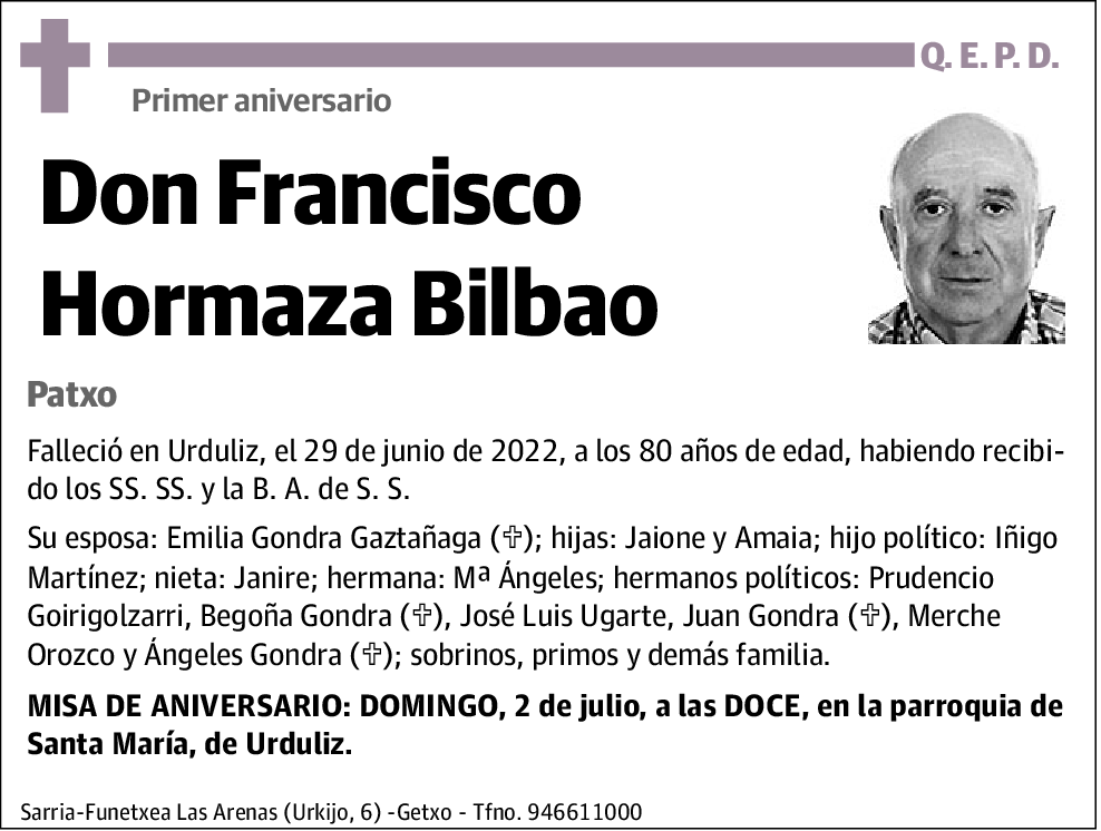 Francisco Hormaza Bilbao