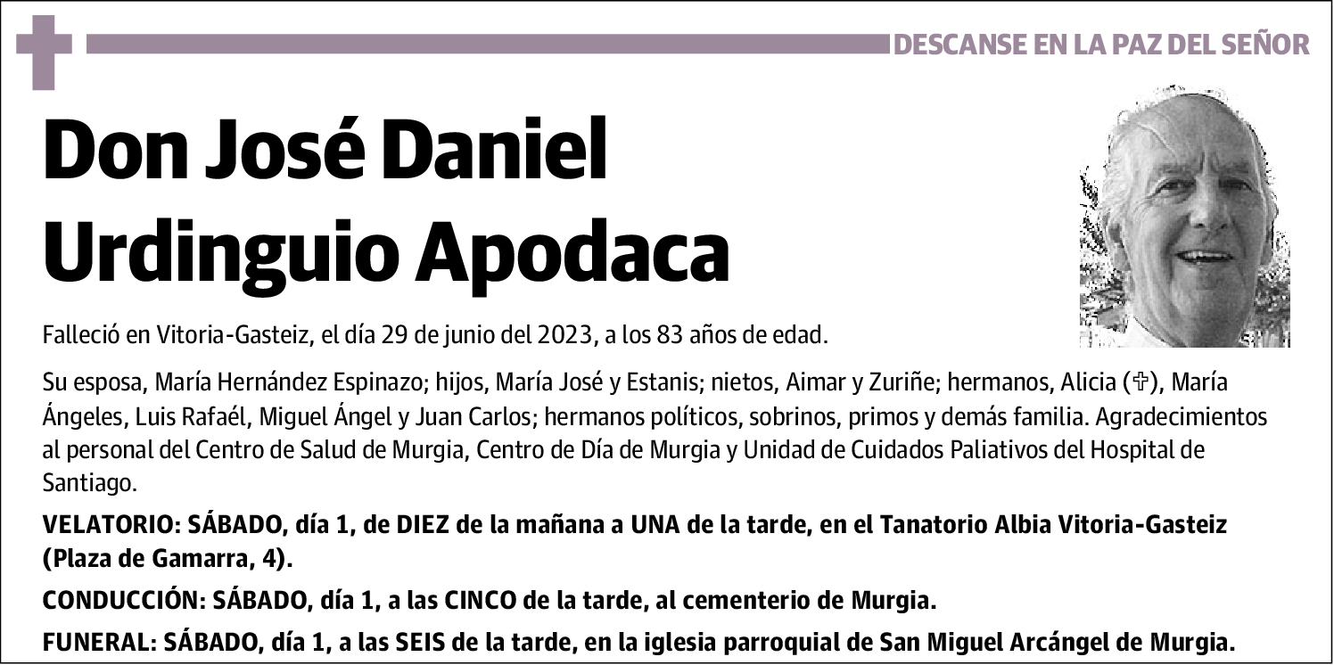 José Daniel Urdinguio Apodaca
