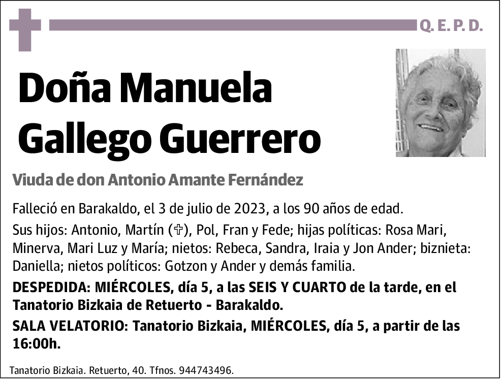 Manuela Gallego Guerrero