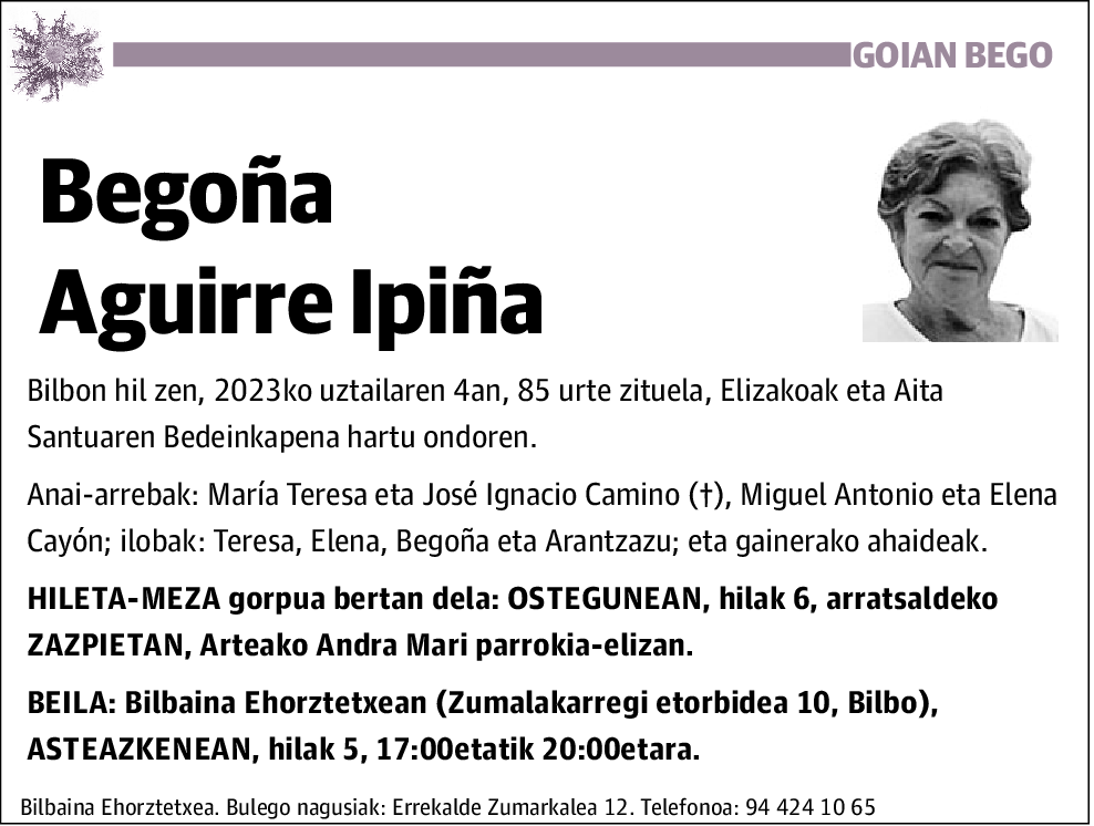 Begoña Aguirre Ipiña