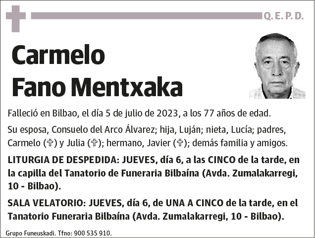 Carmelo Fano Mentxaka