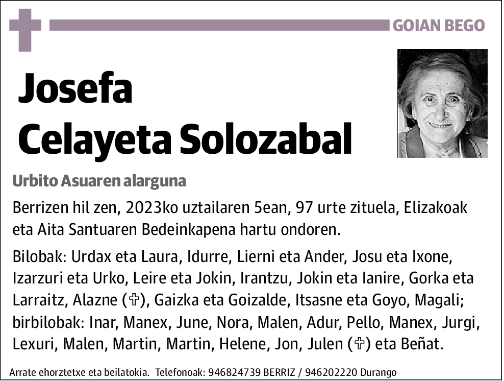 Josefa Celayeta Solozabal