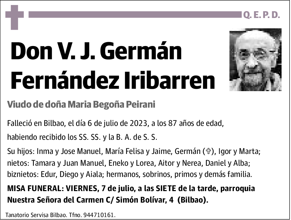 V.J. Germán Fernández Iribarren