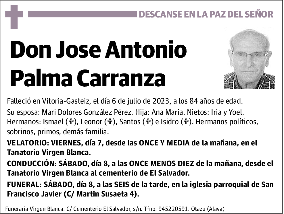 Jose Antonio Palma Carranza