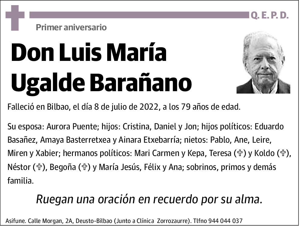 Luis María Ugalde Barañano