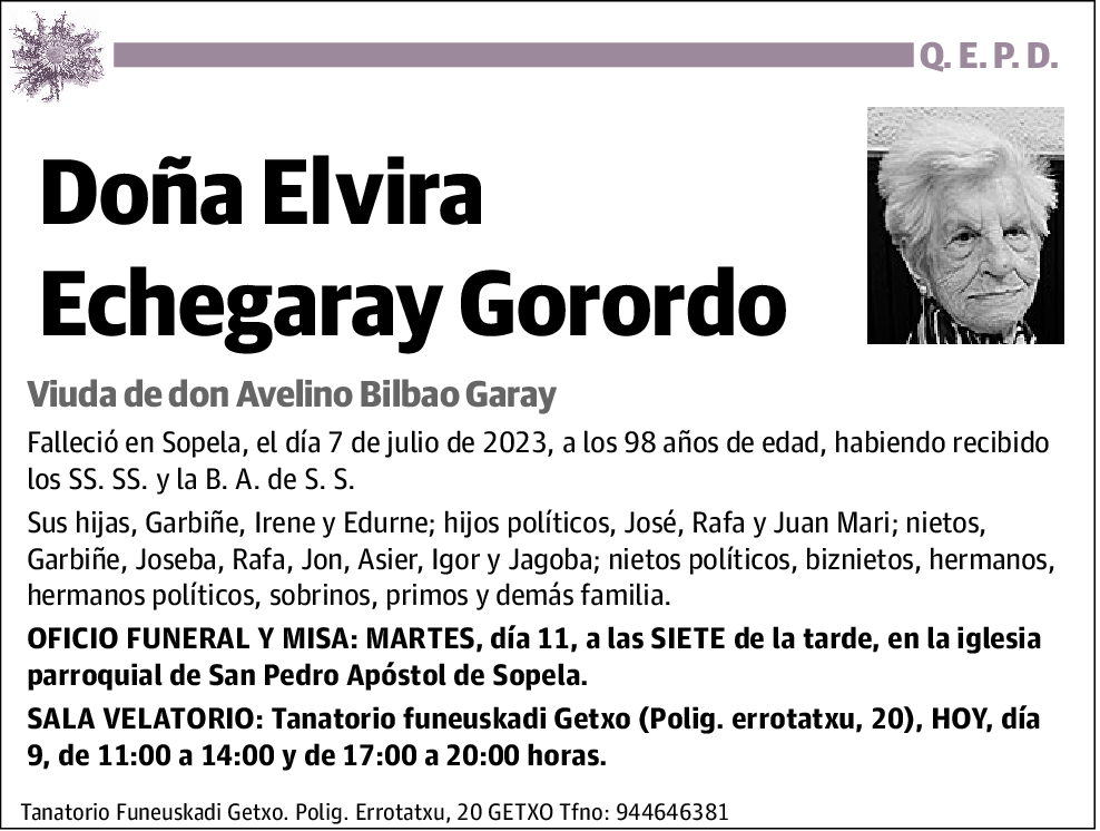 Elvira Echegaray Gorordo