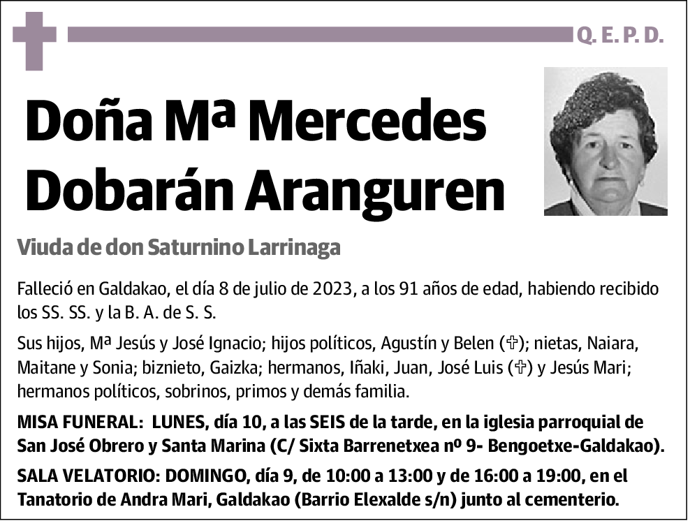 Maria Mercedes Dobaran Aranguren