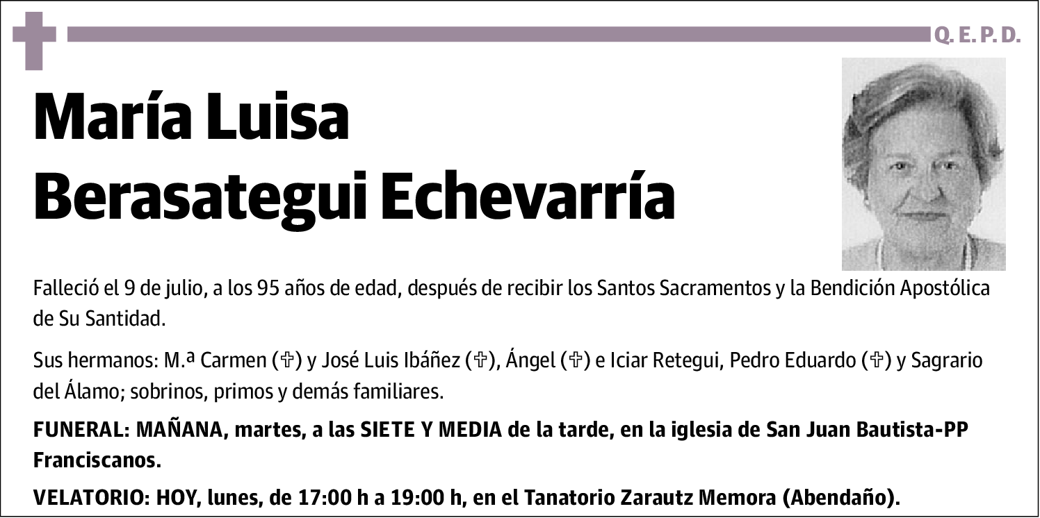 María Luisa Berasategui Echevarría