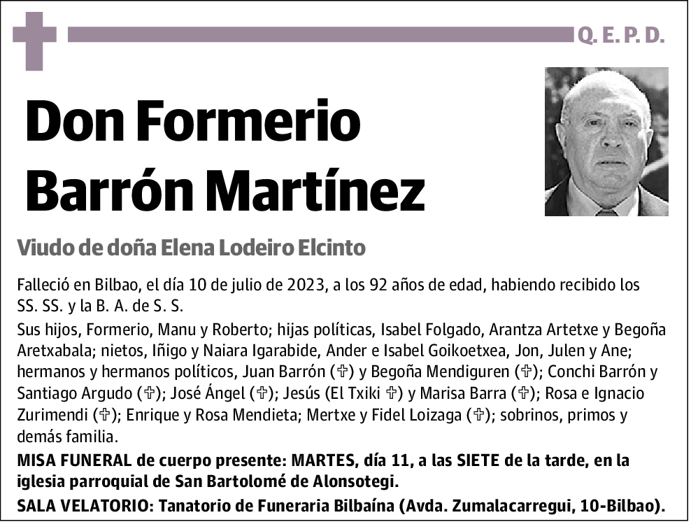 Formerio Barrón Martínez