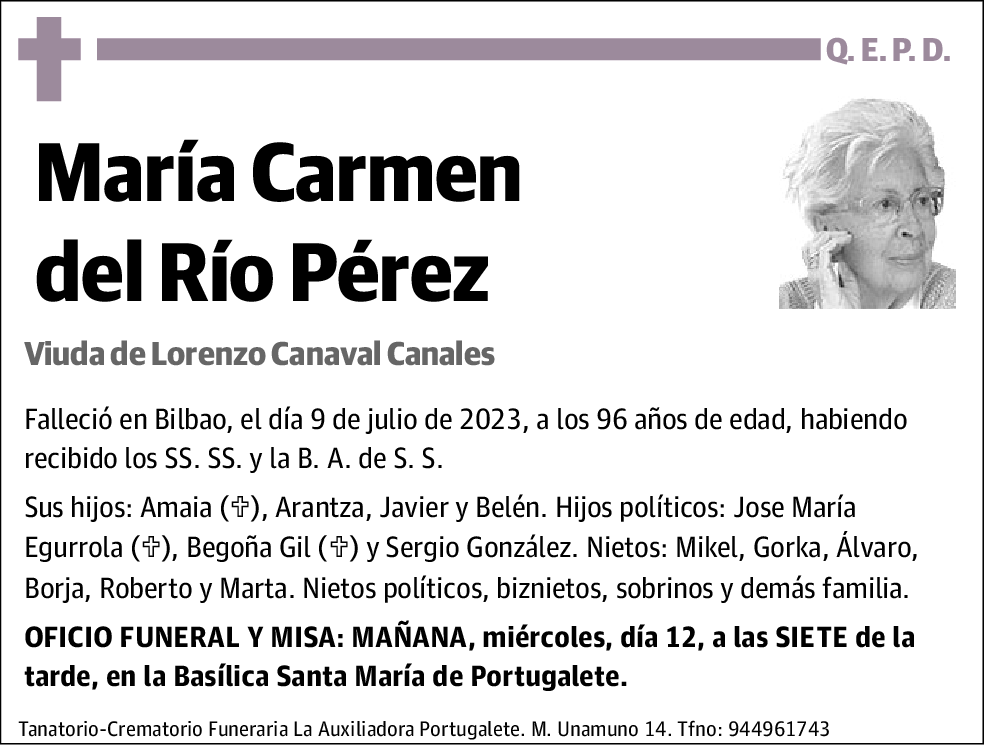 María Carmen del Río Pérez