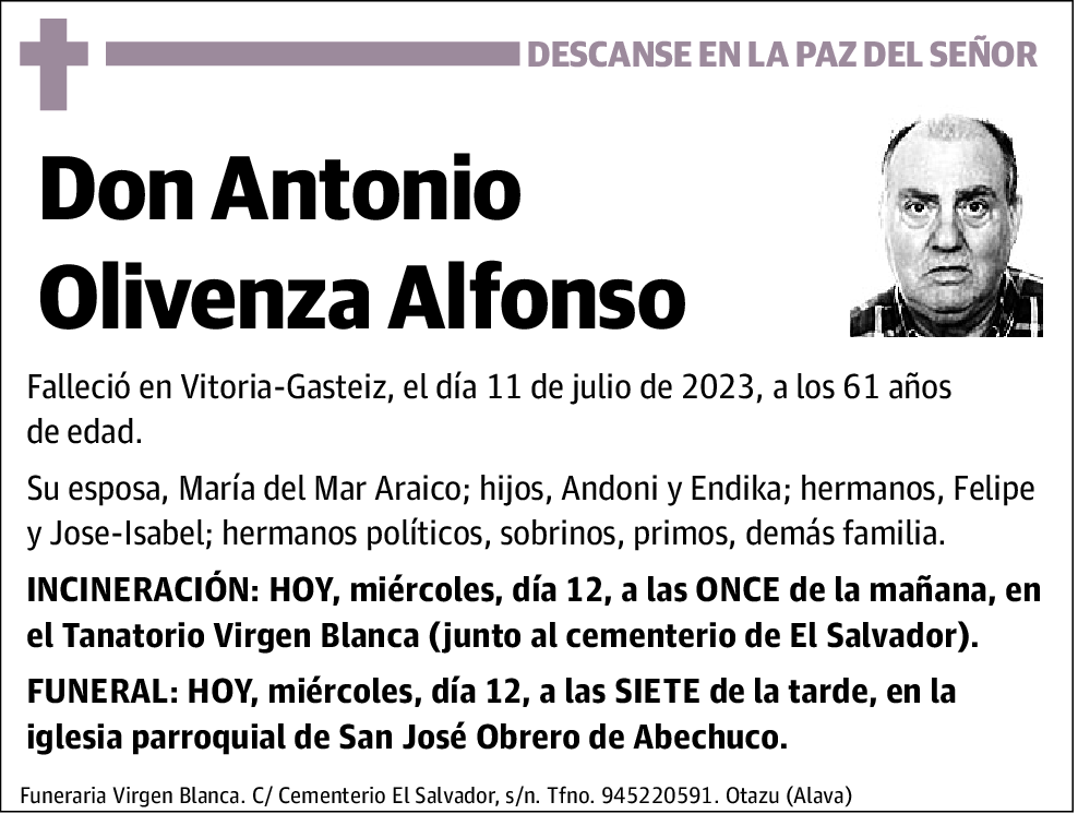Antonio Olivenza Alfonso