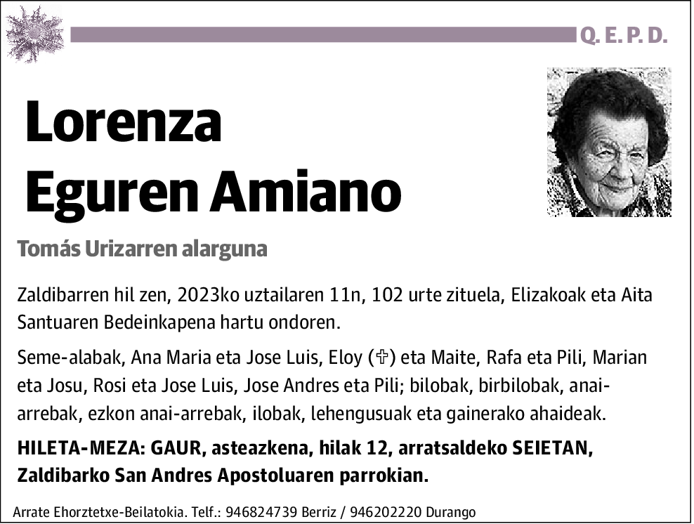 Lorenza Eguren Amiano