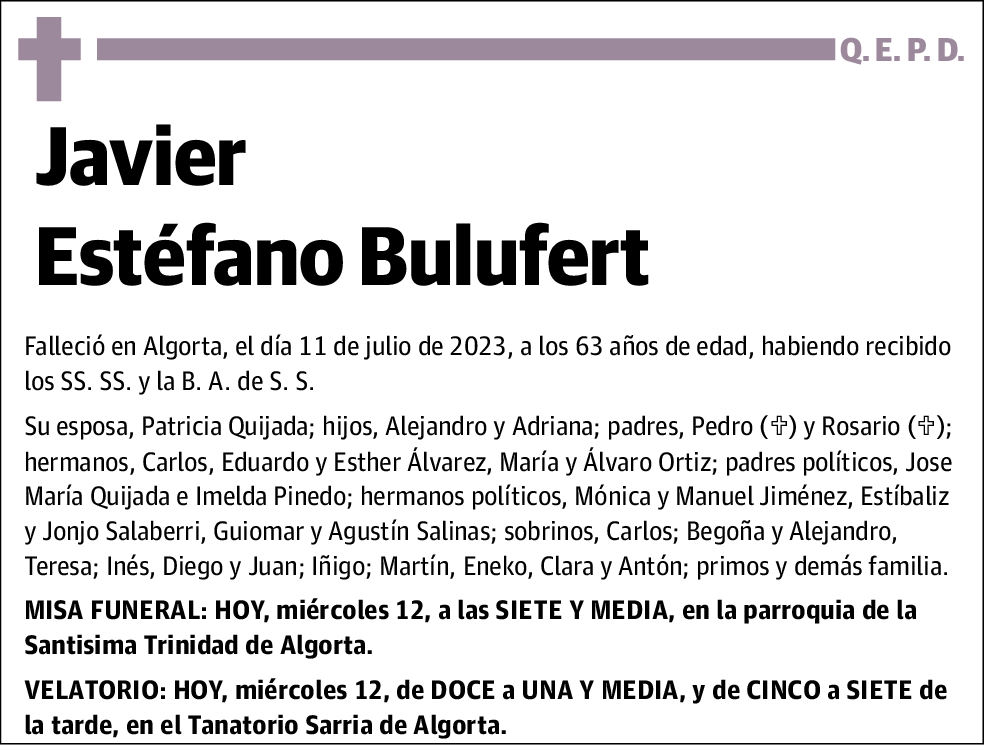 Javier Estéfano Bulufert