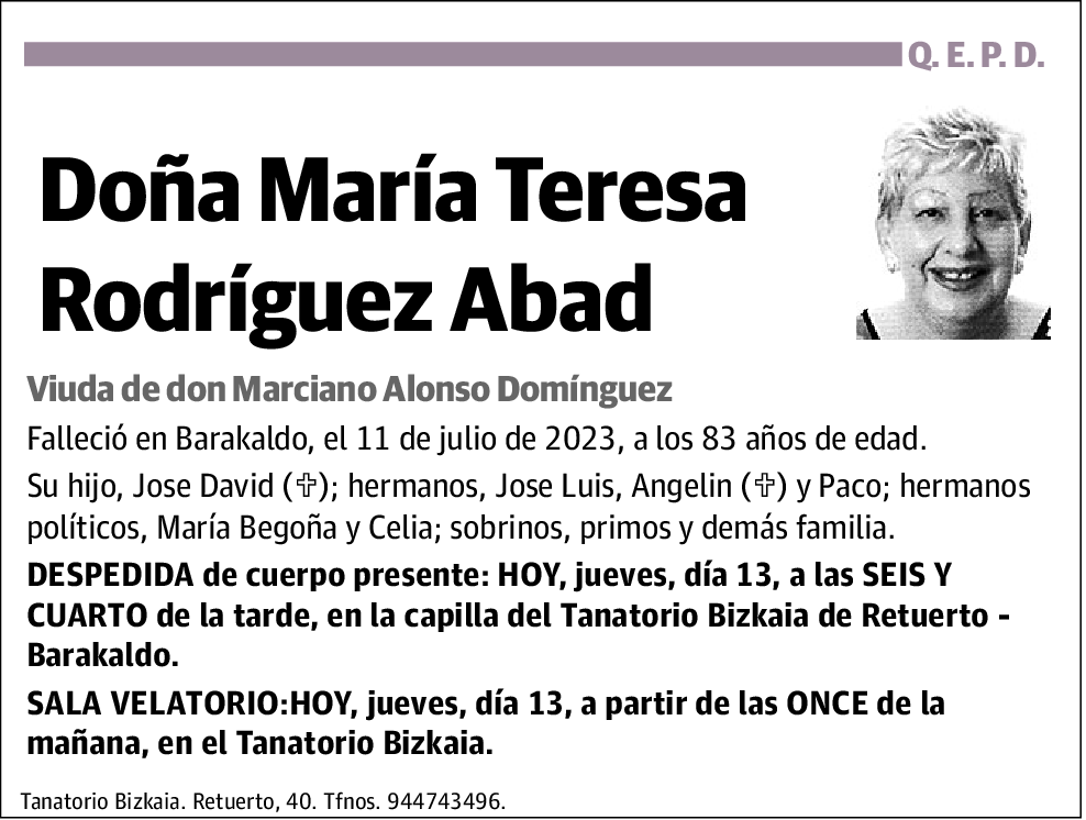 María Teresa Rodriguez Abad