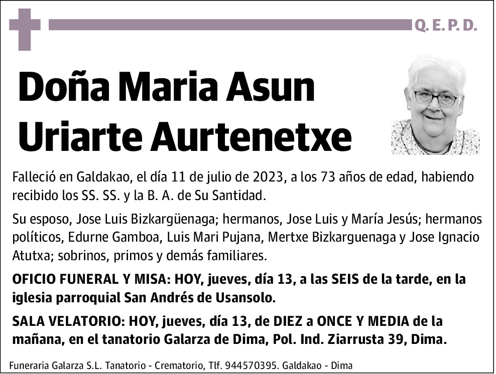 María Asun Uriarte Aurtenetxe