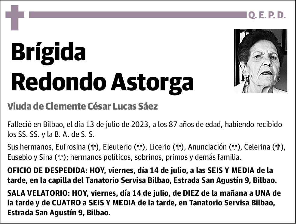 Brígida Redondo Astorga