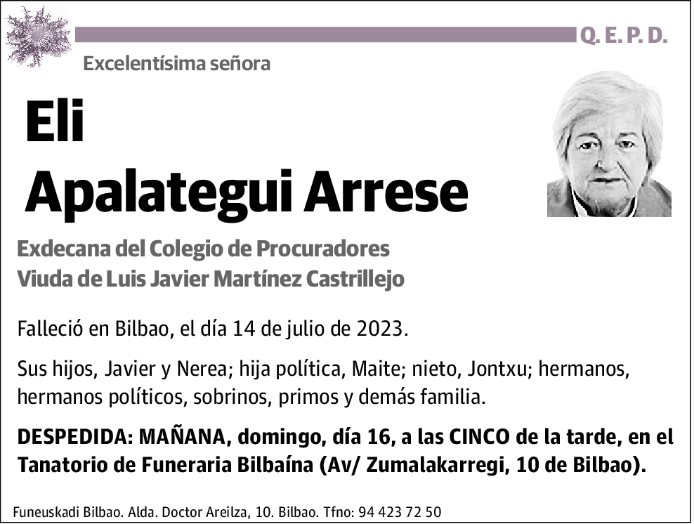 Eli Apalategui Arrese