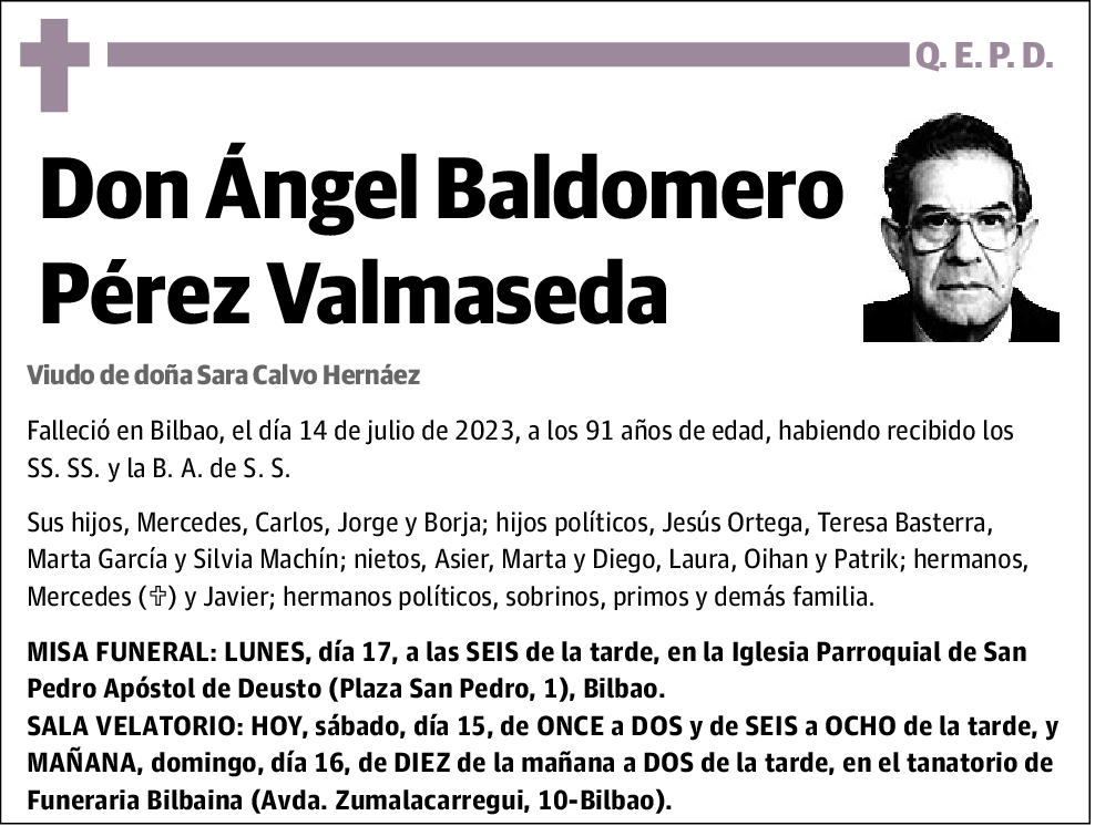 Ángel Baldomero Pérez Valmaseda