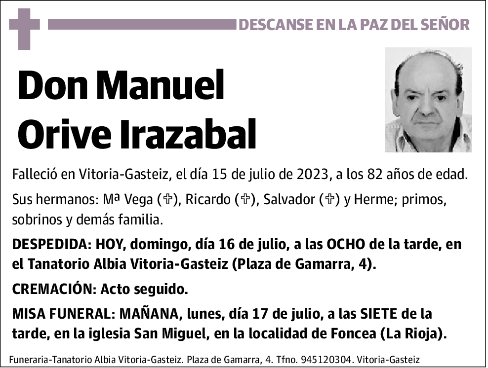 Manuel Orive Irazabal