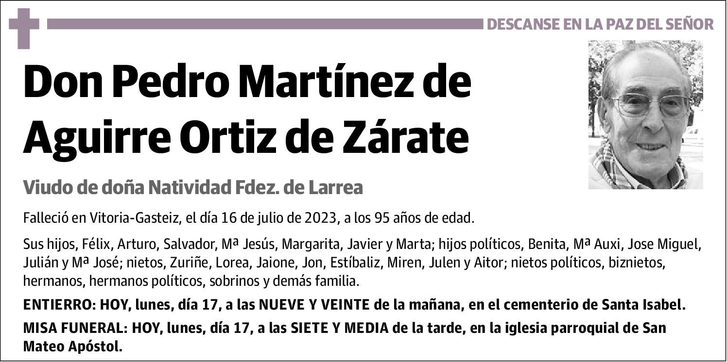 Pedro Martínez de Aguirre Ortiz de Zárate