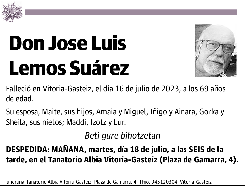 Jose Luis Lemos Suárez