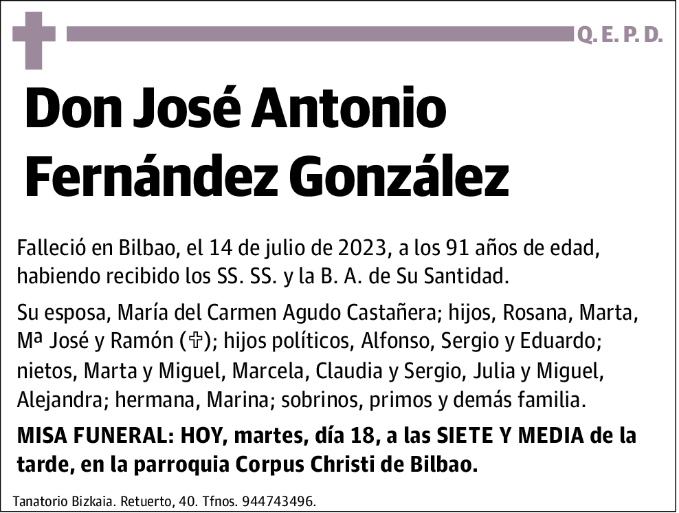 Jose Antonio Fernandez Gonzalez