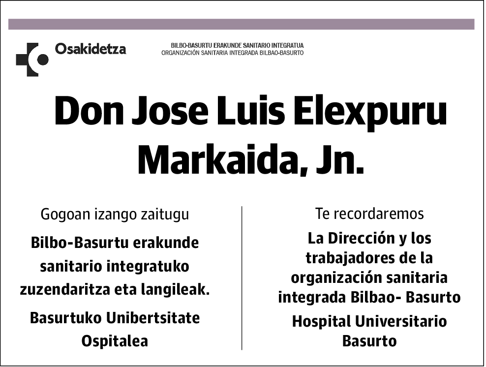 Jose Luis Elexpuru Markaida