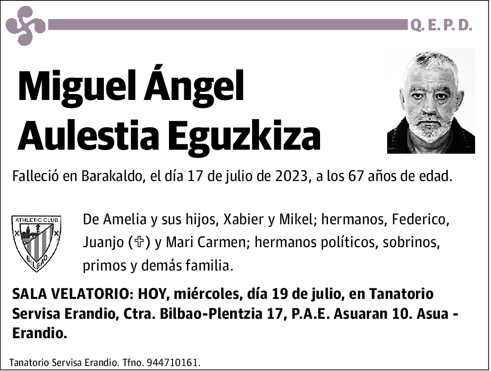 Miguel Ángel Aulestia Eguzkiza