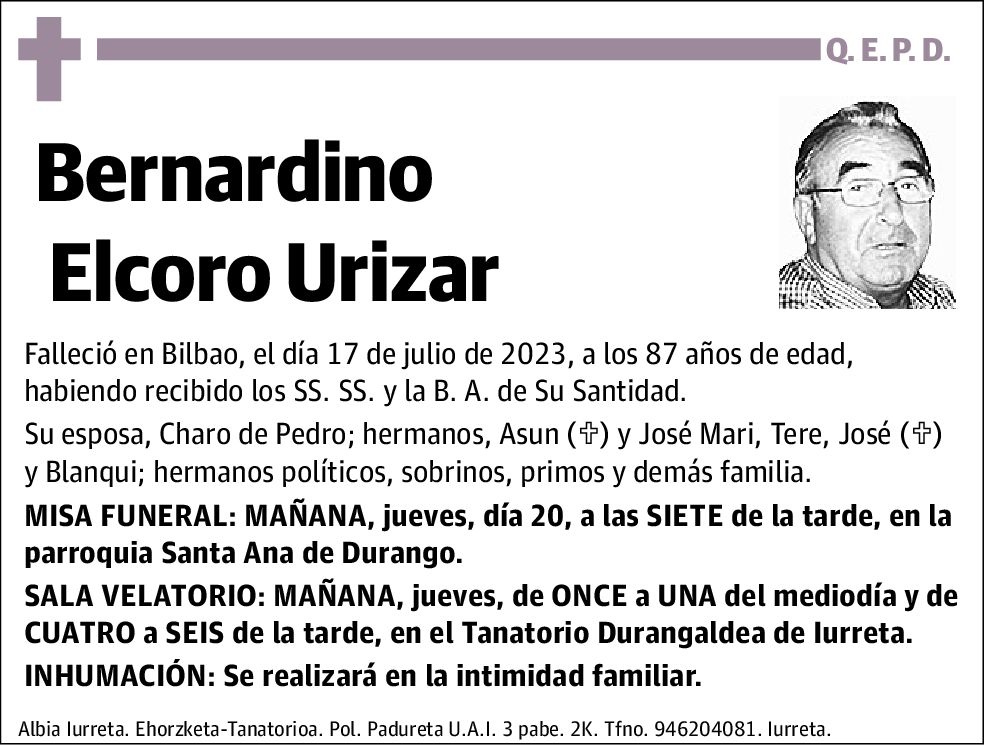 Bernardino Elcoro Urizar