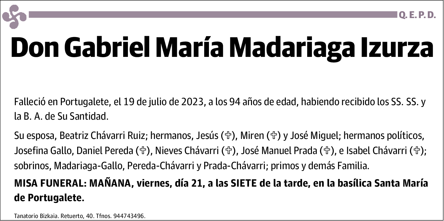 Gabriel María Madariaga Izurza