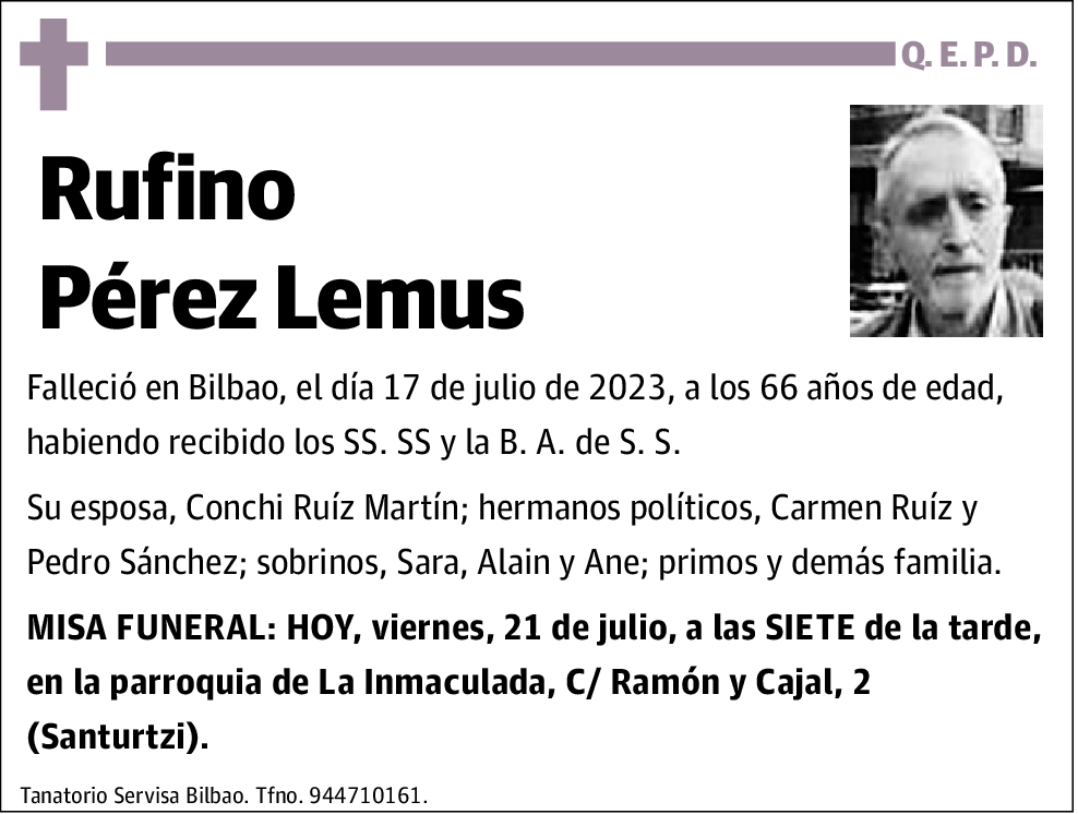 Rufino Pérez Lemus