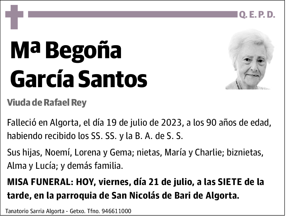 Mª Begoña García Santos