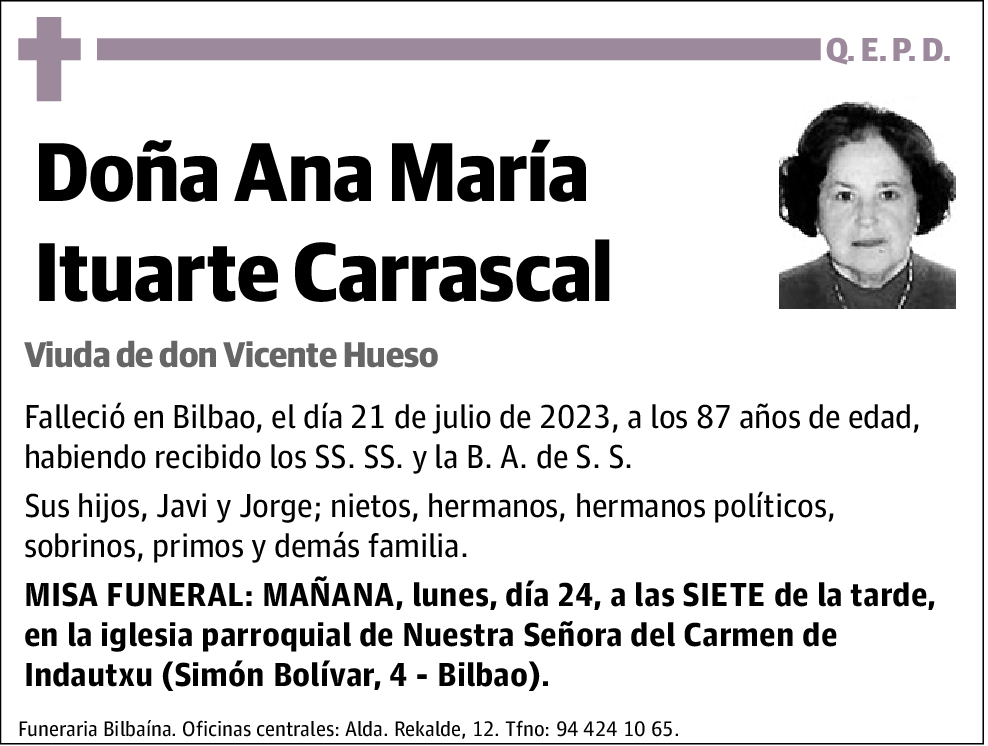 Ana María Ituarte Carrascal