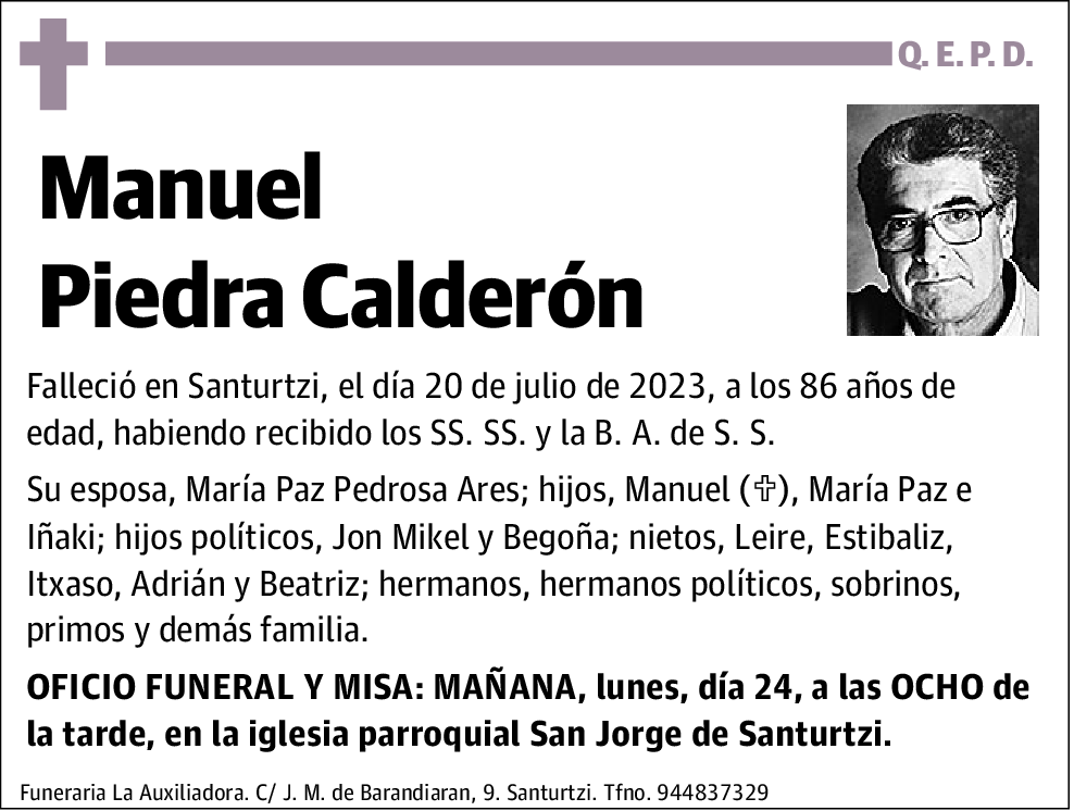 Manuel Piedra Calderón