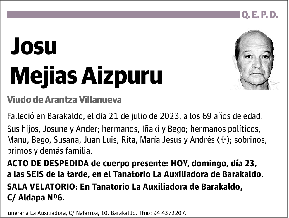 Josu Mejias Aizpuru