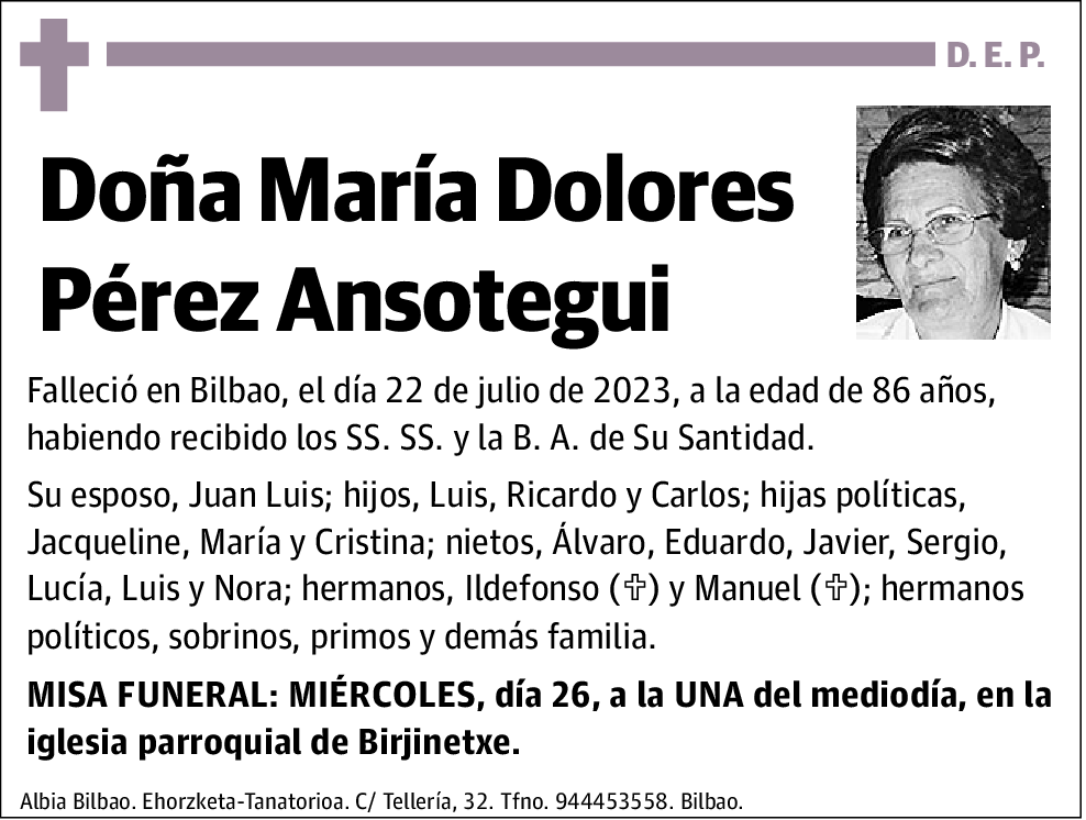 María Dolores Pérez Ansotegui