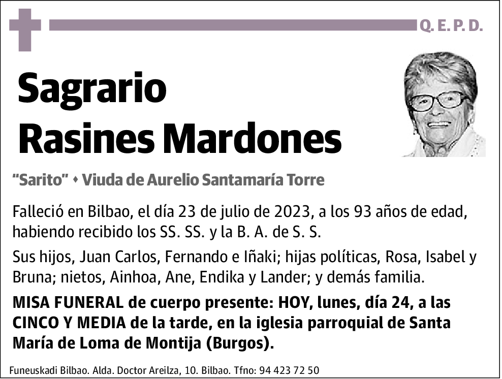 Sagrario Rasines Mardones