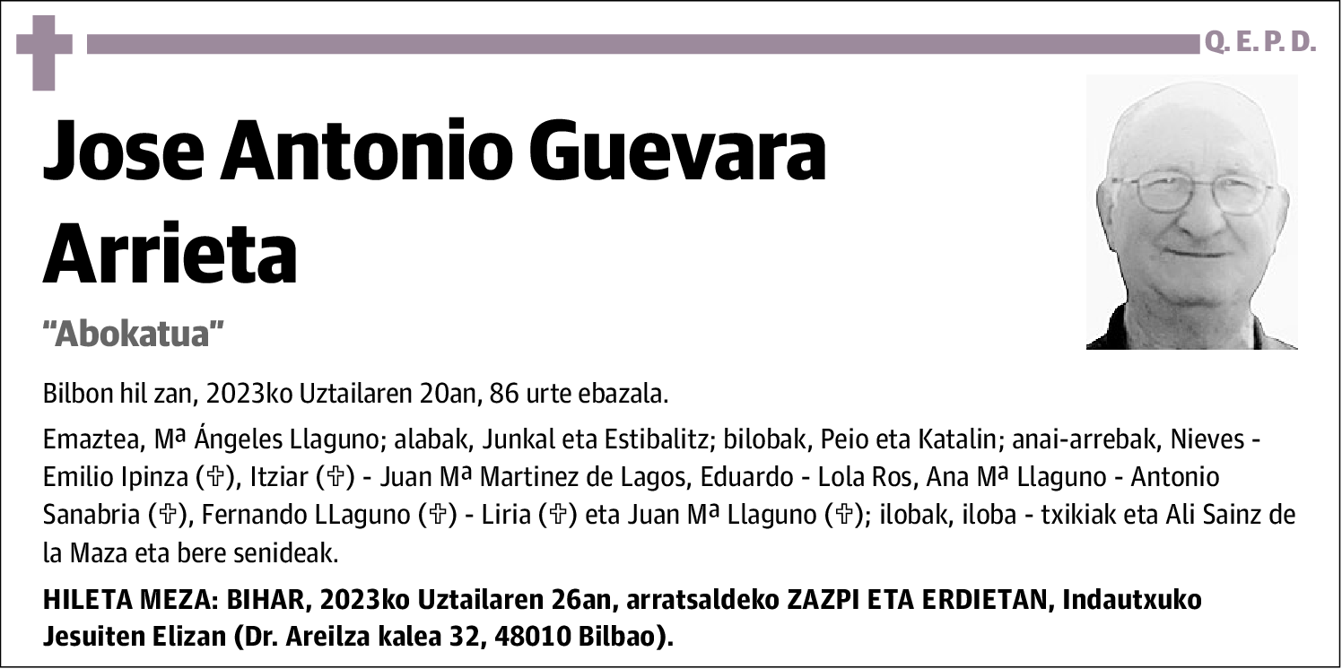 Jose Antonio Guevara Arrieta