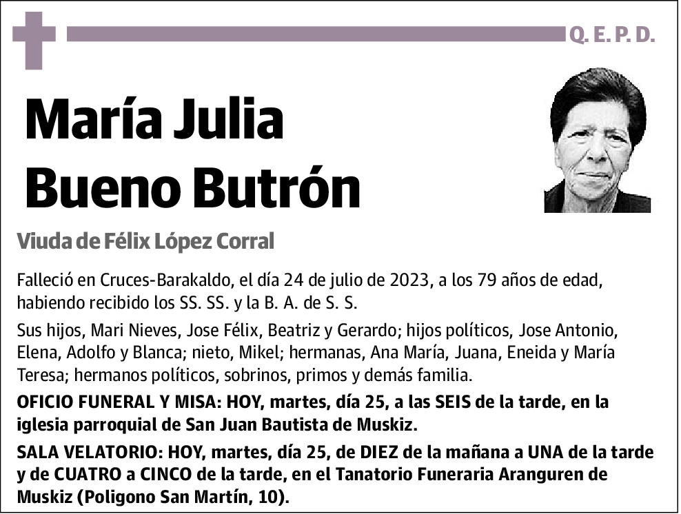 María Julia Bueno Butrón