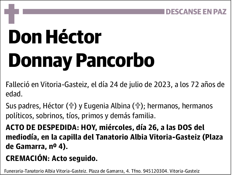 Héctor Donnay Pancorbo