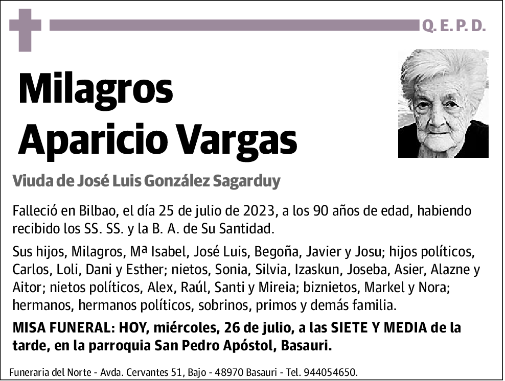 Milagros Aparicio Vargas