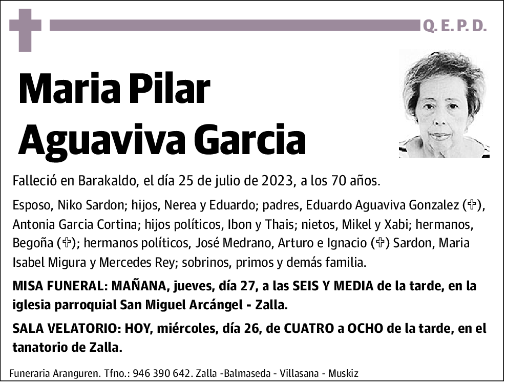 Maria Pilar Aguaviva Garcia