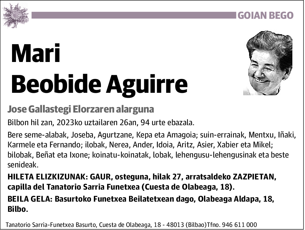 Mari Beobide Aguirre