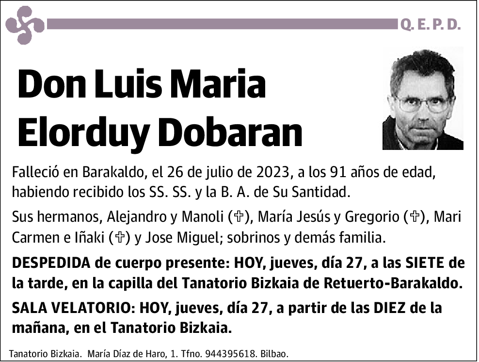 Luis María Elorduy Dobaran