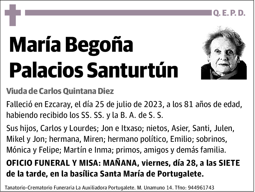 María Begoña Palacios Santurtún